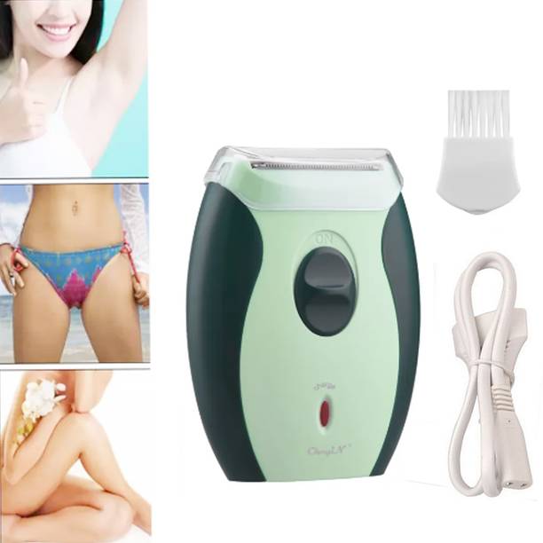 Kemeyy New Chargeable hair Shaver Waterproof Woman Depilatory Trimmer Machine Grooming Kit 60 min  Runtime 1 Length Settings