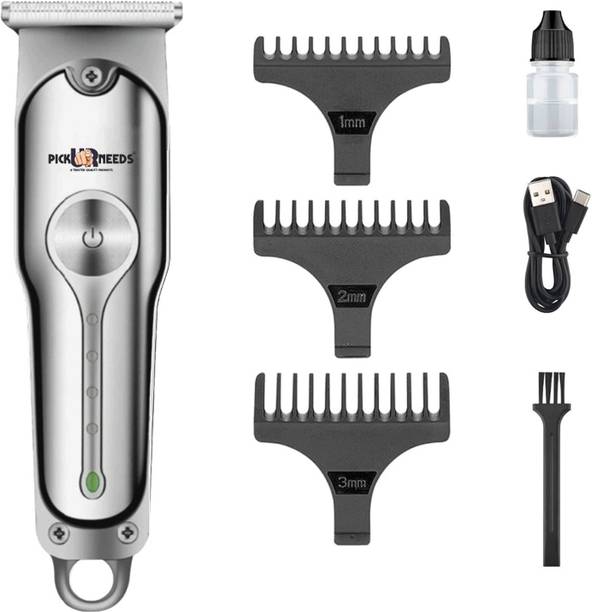 Pick Ur Needs Professional 1200mAh Trimmer T-Blade Cordless Rechargeable Beard & Hair Kit Shaver For Men