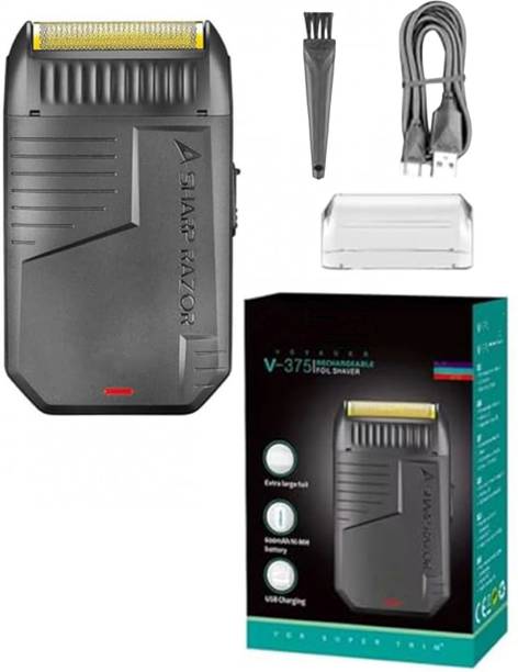 Frinzoo USB Charging, Lightweight Design with 60 Min Runtime - Black Shaver For Men