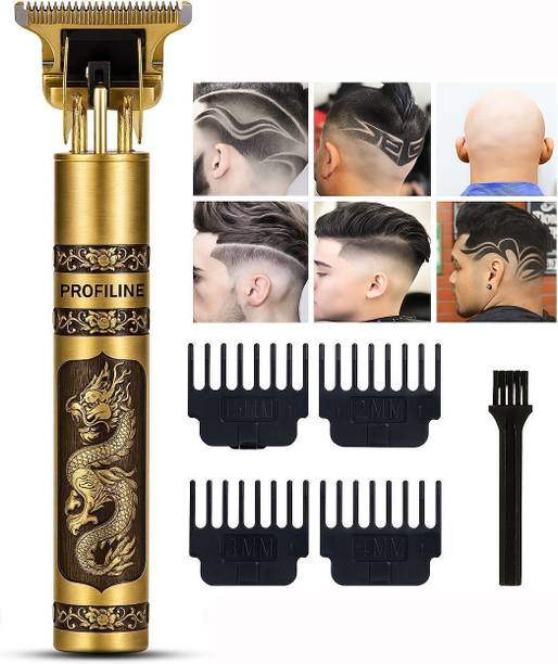 Profiline USB Rechargeable Rechargeable Cordless Close Cutting T-Blade Trimmer Shaver For Men