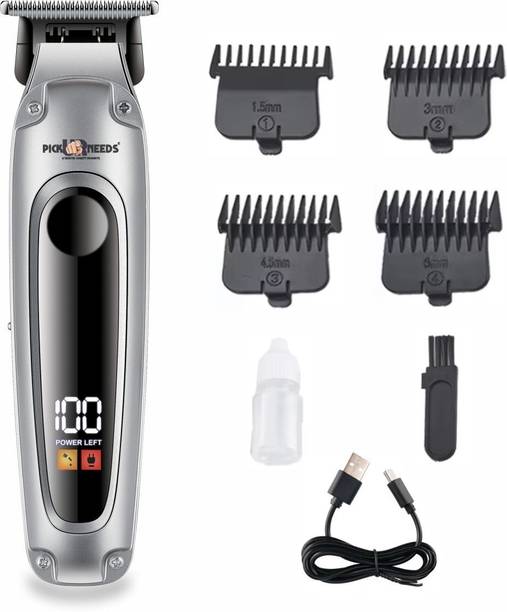 Pick Ur Needs Premium Look Hair Cutting Machine With Smart LED Display 4 In 1 Adjustment Blade Shaver For Men