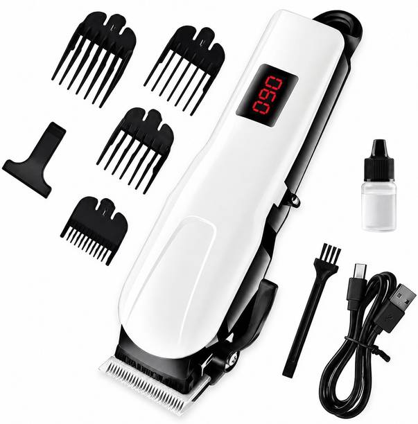 CLINLINSO 809 Cordless Professional Hair Trimmer with LED Display Shaver For Men
