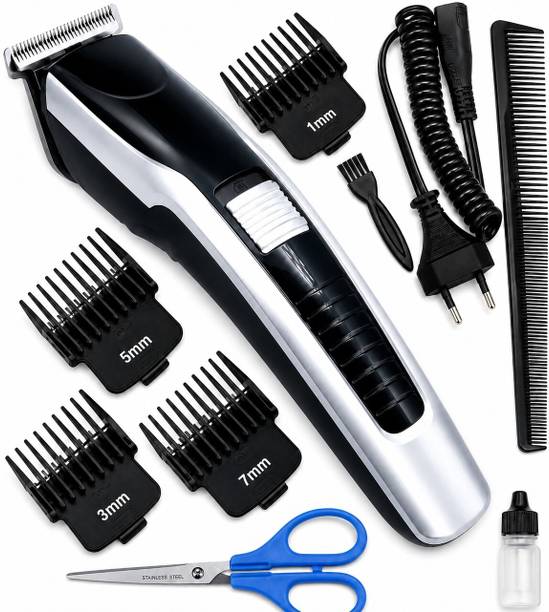 CLINLINSO 538 Hair & Beard Trimmer for Men with Comb and Scissor | Cordless Shaver For Men