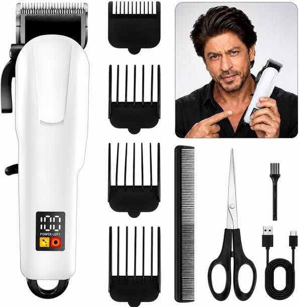 CLINLINSO 809 Rechargeable Hair & Beard Trimmer with Comb, Scissor, 180 Min Runtime Shaver For Men