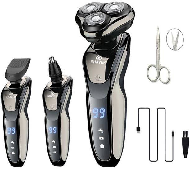 Retails Infinity Portable 3 in 1 Electric Shaver with LED Display Wet & Dry Shaver For Men