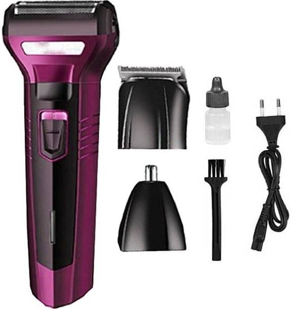 PIOY Professional Three-in-One Electric Shaver / Hair Clipper / Nose Trimmer / USB Charging / Rechargeable Men’s Body Hair Removal Machine / Grooming Kit / Professional Best Trimming Shaving Machine For Men Shaver For Men
