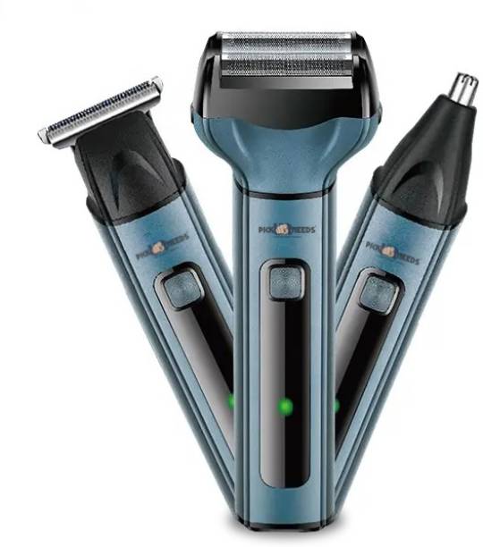Pick Ur Needs Professional Shaver 3 In 1 Beard, Nose and Ear Trimmer Rechargeable  Shaver For Men