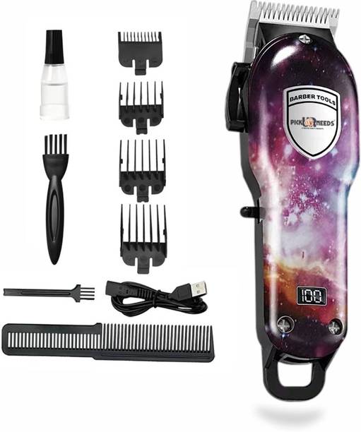 Pick Ur Needs Rechargeable Hair Trimmer/Clipper For Men With Display 8 In 1 Professional Blade Shaver For Men
