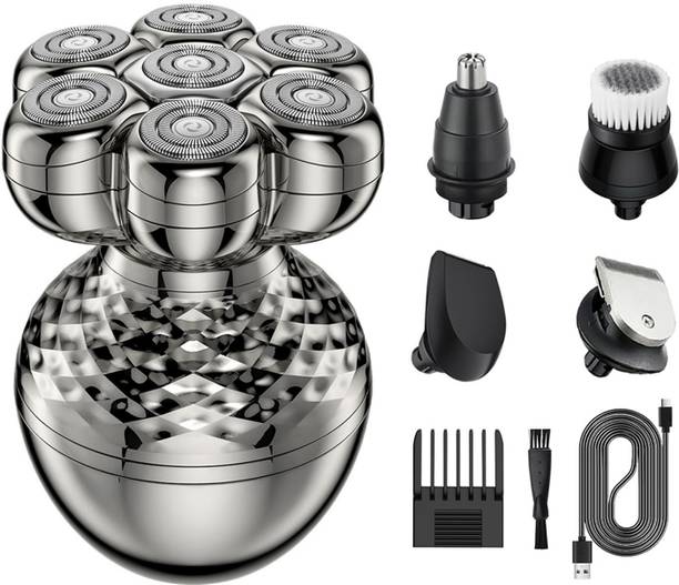 Retails Infinity New 7-Head Rotary Electric Shaver with LED DISPLAY IPX6 Waterproof Shaver For Men