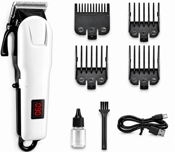 CLINLINSO 809 Rechargeable Hair & Beard Trimmer For Men With Digital Display Trimmer Shaver For Men