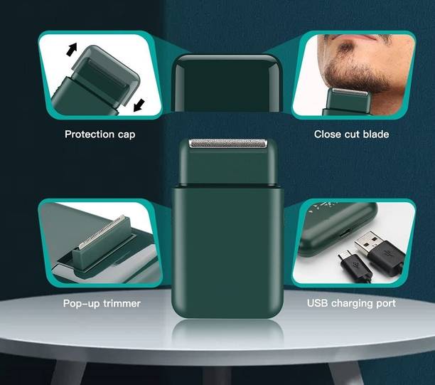 Orelius Fire ® Pick Ur Needs Rechargeable Electric Shaver 500 mAh Mini Beard Trimmer Shaver For Men, Women