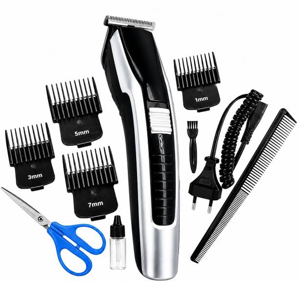CLINLINSO 538 Hair & Beard Trimmer with Comb & Scissor | 60 Min Runtime Shaver For Men