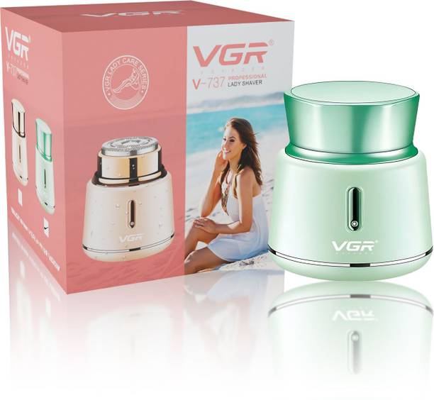 VGR V-737 Lady Trimmer & Mini Shaver with IPX5 Waterproof, Magnetic Cap & Charging Cordless Epilator