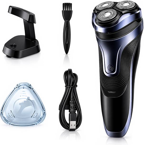 KME Professional Cordless Men’s Rotary Electric Shaver with 3 Shaving Heads  Shaver For Men