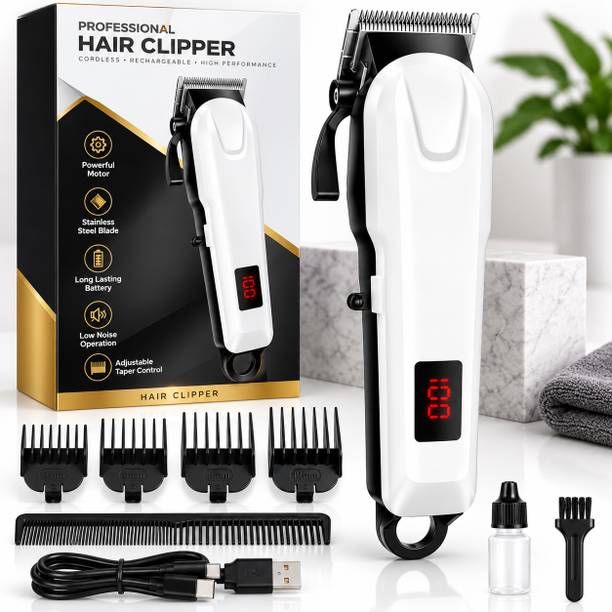 Zeno volt Professional 809 Max Top Rechargeable Cordless Beard Hair Trimmer Child lock Shaver For Men, Women