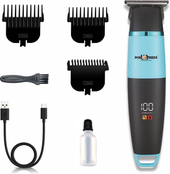 Pick Ur Needs 4 In 1 Blades Premium Look Rechargeable Hair Clipper / Shaver With Smart Display Shaver For Men