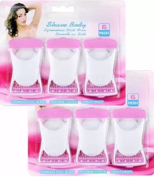 GLOWISH 12 PIECES MANUAL SHAVER BODY ERGONOMIC FOR WOMEN  Shaver For Women