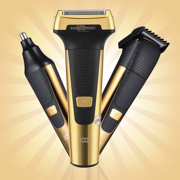Make Ur Wish Professional Shaver & 3 in 1 Waterproof with Fast Charging Beard Shaver For Men