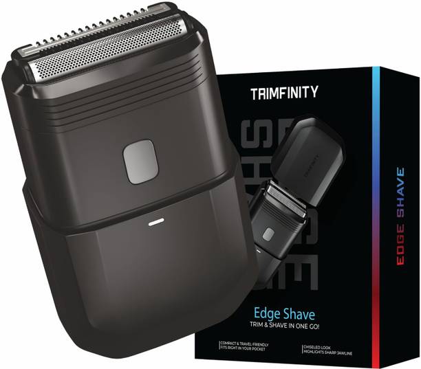 Trimfinity Edge Shave | Mini Portable Electric Shaver for Men | Travel Razor  Shaver For Men