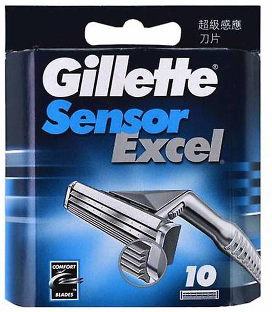 Gillette Sensor excel shaving blades count of 10