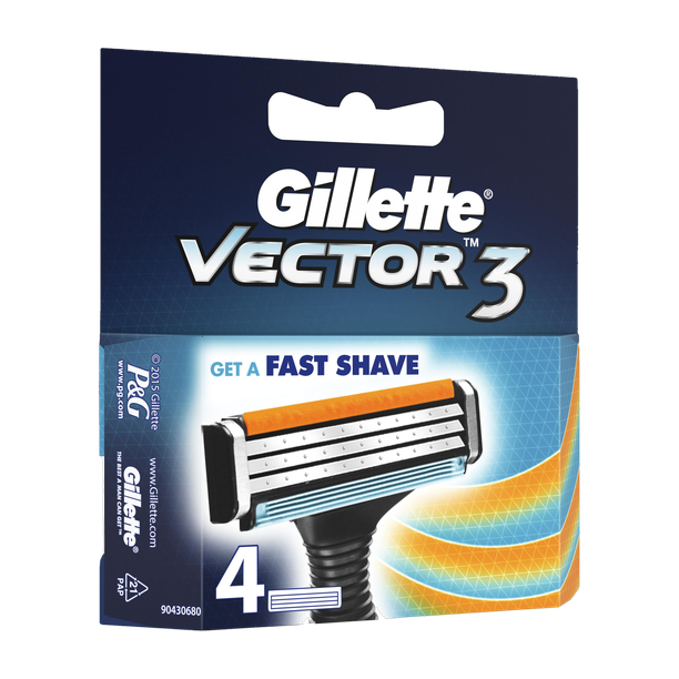 Gillette Vector 3 Cartridges with Double Edge Blades