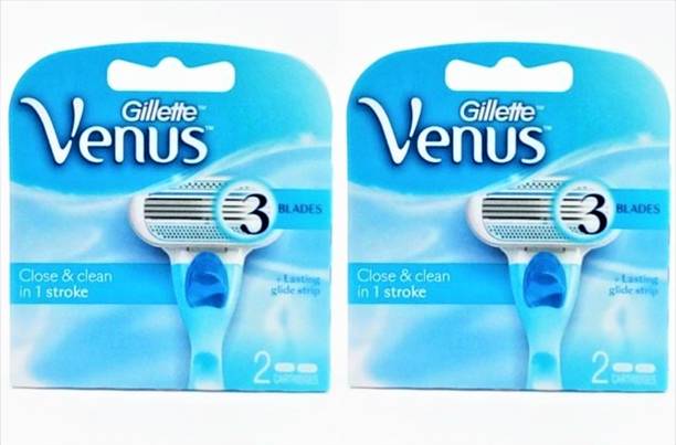Gillette Venus Close & Clean In 1 Stroke Pack Of 2 (2 Cartridges)