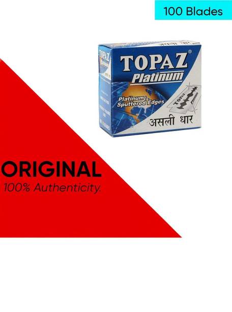 TOPAZ Stainless Steel Platinum Double Edges Shaving Blades