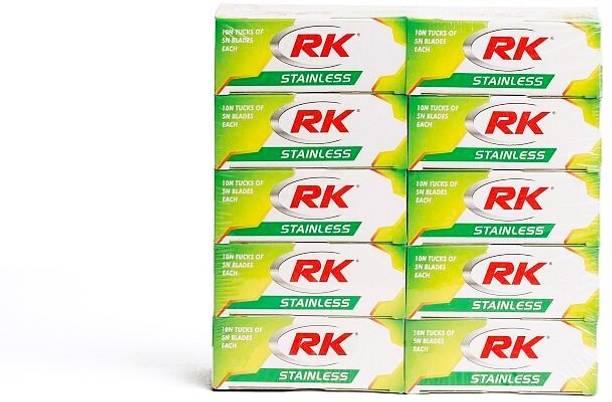 RK Stainless SALON PACK 500 BLADES (EACH PACKET CONTAIN 50 BLADES)