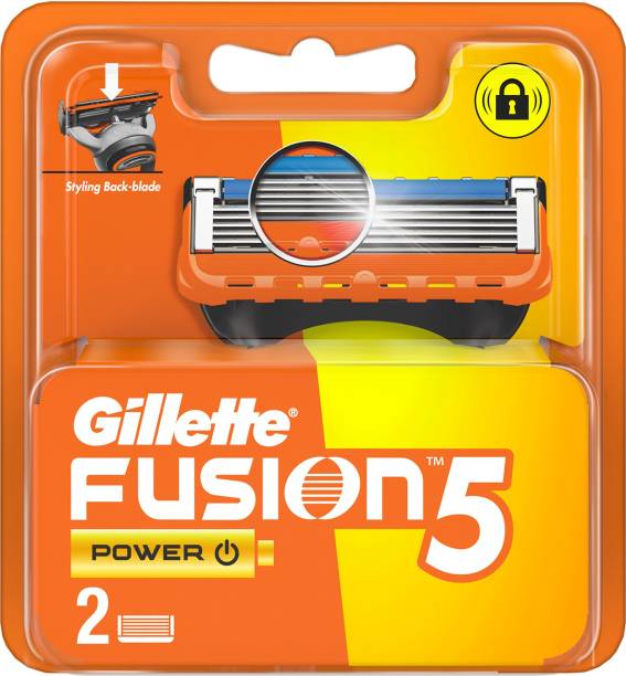 Gillette Fusion Power 5-bladed Cartridges with Styling Back Blade