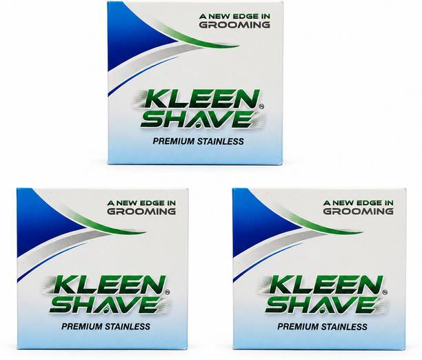 Rk KLEEN SHAVE PREMIUM STAINLESS 150 BLADES (Each Pack Contains 50 Blades)
