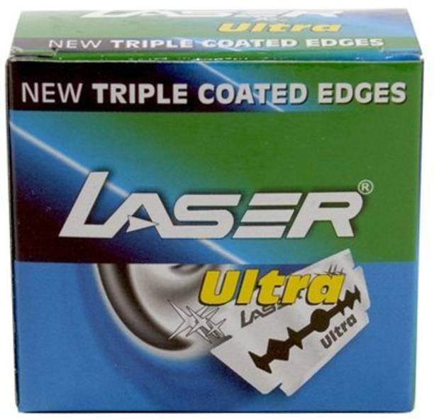 LASER 50 Ultra Double Edge Safety Razor Blades with Triple Coated Edges