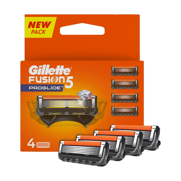 Gillette Fusion Proglide 5-Bladed Cartridges with Lubra Strip
