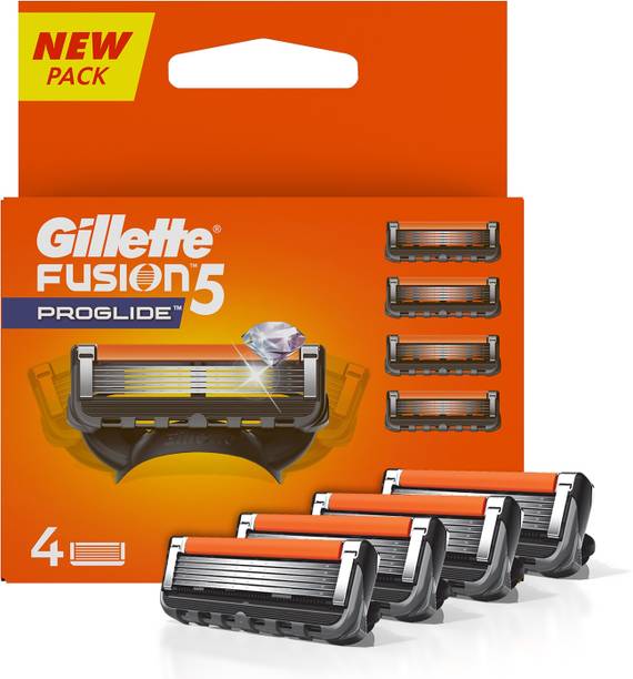 Gillette Fusion Proglide 5-Bladed Cartridges with Lubra Strip