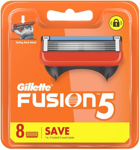 Gillette Fusion 5-Bladed Cartridges with Lubra Strip