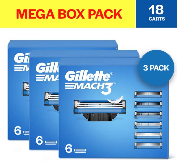 Gillette Mach3 Shaving Blades for men (Pack of 3)