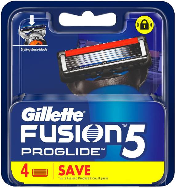 Gillette Fusion Proglide 5-Bladed Cartridges with Lubra Strip