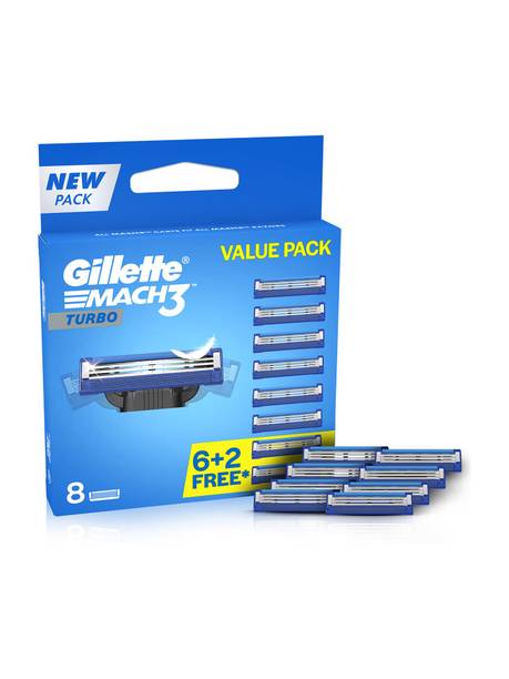 Gillette Mach3 Turbo 3-Bladed Cartridges with Comfort Edge