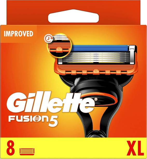 Gillette Fusion5 Razor XL Blade 8X1, (IMPORTED) Precision Trimmer, 5 Anti-Friction Blades