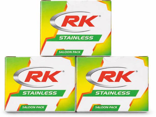 Rk Stainless SALOON PACK 150 BLADES (EACH PACKET CONTAIN 50 BLADES)