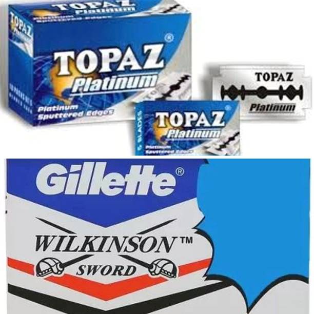 TOPAZ Gillette wilkinson Blades 100 BLADES (EACH PACKET CONTAIN 50 BLADES) R