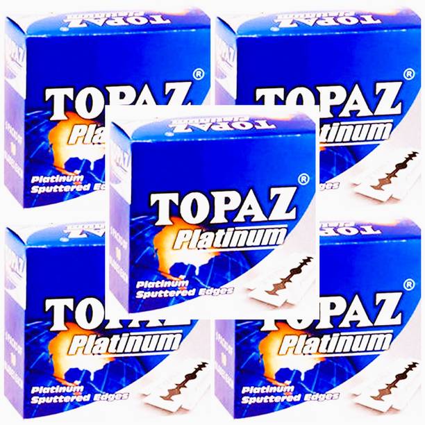 TOPAZ Platinum Blades 250 BLADES (EACH PACKET CONTAIN 50 BLADES)W