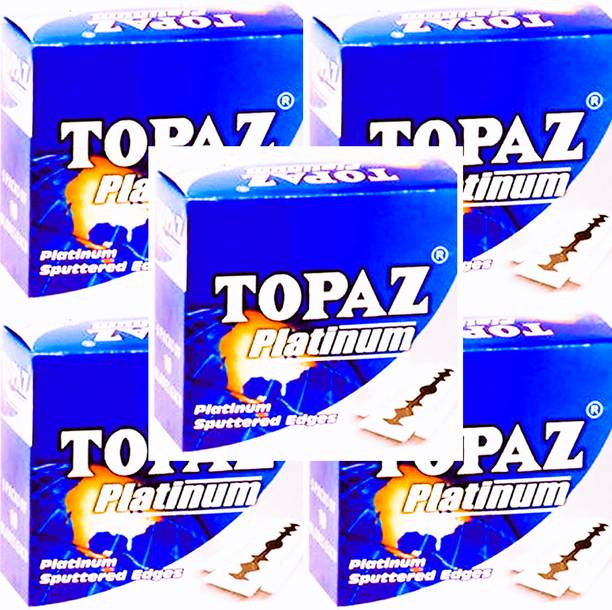 TOPAZ Platinum Blades 250 BLADES (EACH PACKET CONTAIN 50 BLADES)E