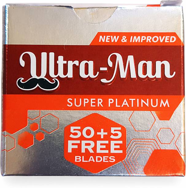 Rk ULTRAMAN SUPER PLATINUM 50 BLADES (EACH PACKET CONTAIN 50 BLADES +5 FREE BLADES)