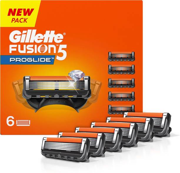 Gillette Fusion Proglide Shaving Blade Pack of 6