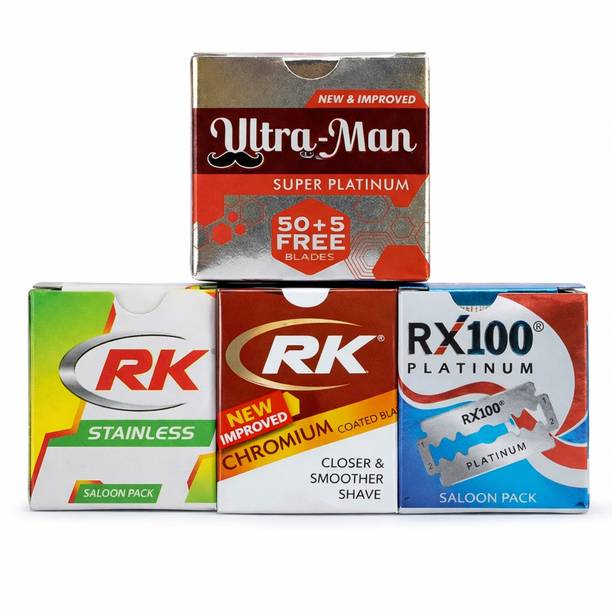 Rk 4-in-1 Razor Blade Combo Pack (Each Pack 50 Blades)