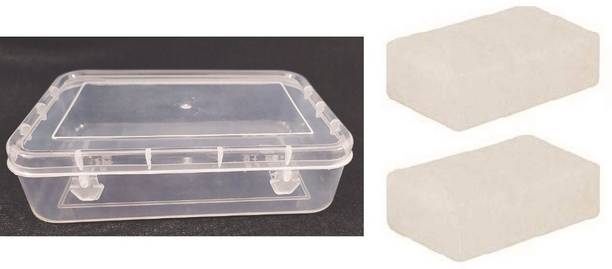 NOZOMI Natural Alum Whole Phitkari Piece 100 g x 2 Blocks in reusable Box pack