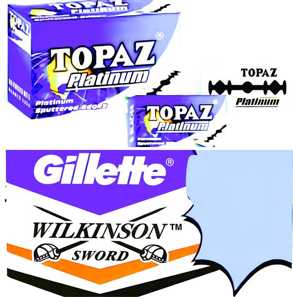 TOPAZ Gillette wilkinson Blades 100 BLADES (EACH PACKET CONTAIN 50 BLADES)U