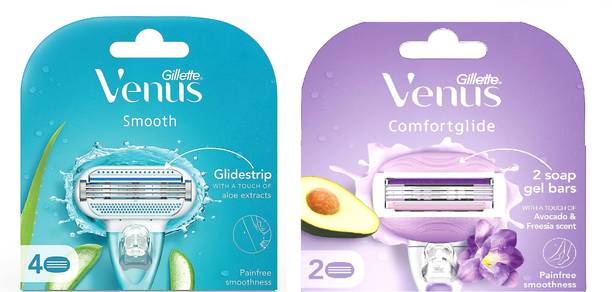 Venus Aloe Vera Glidestrip 4N & 2N Breeze Cartridges