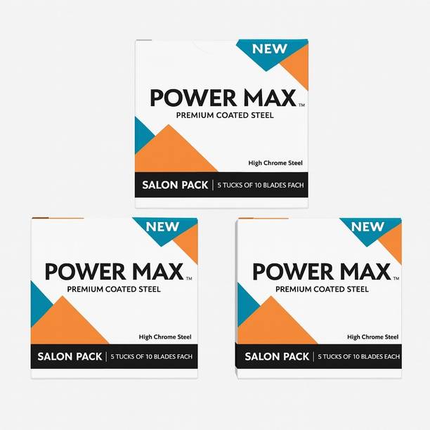Rk POWER MAX PREMIUM COATED STEEL 150 BLADES (EACH PACK 50 BLADES)