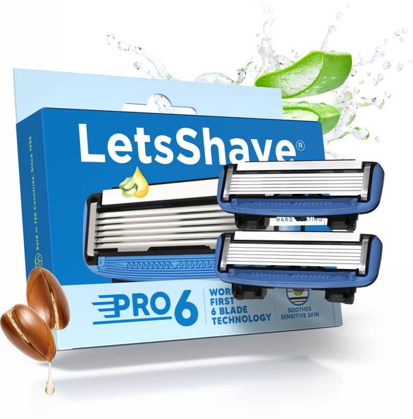 LetsShave Pro 6 Plus Lite Shaving Blade Refills